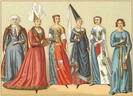 Clip art medieval ladies