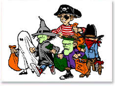 Clip art trick or treat